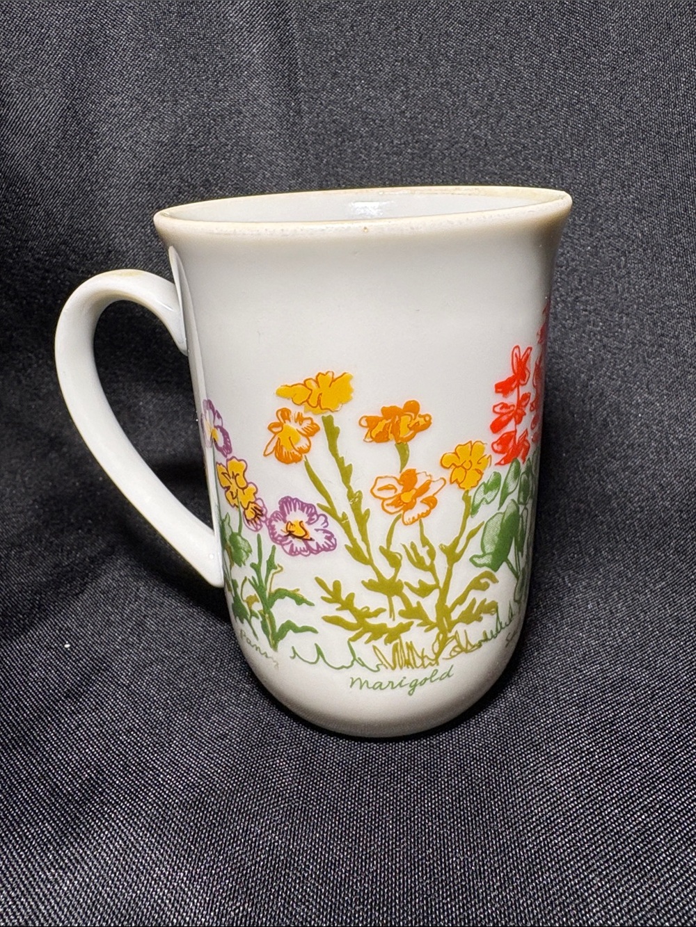 Vintage Japan Wildflower Mug